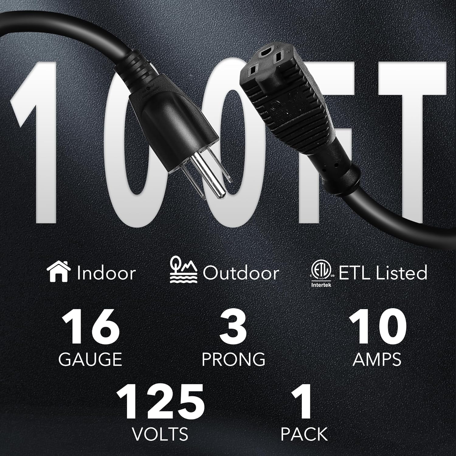 BN-LINK 100 Ft Outdoor Extension Cord photo 2