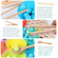 thumbnail image 2 of Game Early Childhood Children Wooden Clip Bead Game Puzzle Parent-child Interactive Toys for Children Gifts heqiyong toy, 2 of 2