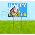 thumbnail image 1 of Happy Easter (18" x 24") Yard Sign, Includes Metal Step Stake, 1 of 6