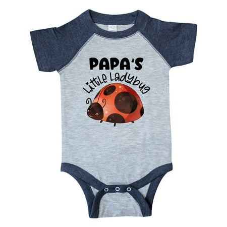 

Inktastic Papa s Little Ladybug Gift Baby Boy or Baby Girl Bodysuit