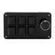 thumbnail image 2 of Teclado mecánico de 6 teclas con una mano y perillaTeclado programable Plug and Play con cable para juegos, oficina, color negro, 2 of 10