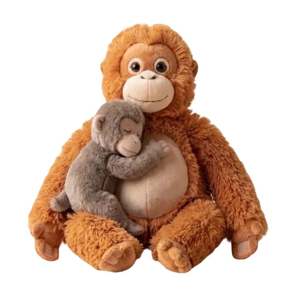 Protect Punch The Monkey | Cute Monkey Holding Plush Toy | Fun Stuffed Animal Gift for Adults Kids, Home Room Decor
