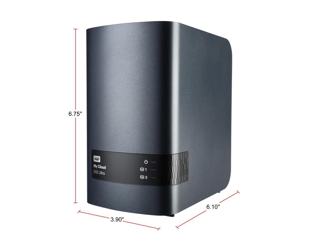 外付けハードディスク・ドライブ WD My Cloud EX2 8TB WD 8TB NAS Hard Drive, My Cloud Expert Series EX2 Ultra, 2-Bay