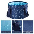 thumbnail image 3 of 25L Lavabo de baño de pies plegable grande Baño de pies de viaje portátil TFixol Cubo de agua, 3 of 7