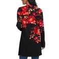 thumbnail image 4 of Heisall Womens Cardigan Long Sleeve Loose Casual Open Front Pocket Gradient Print Fashionable Sweater, 4 of 7