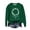 Green, variant on Elvqul Long Sleeve Sweatshirts for Women Graphic Sweatshirts Causal Fashion Spring Winter Crew Neck Juniors Tops Loose