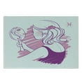 thumbnail image 3 of Zodiac Gemini Cutting Board, Young Teenage Girl on Pink Looking at Herself in the Mirror, Decorative Tempered Glass Cutting and Serving Board, Small Size, Pale Pink Purple, by Ambesonne, 3 of 5