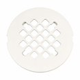 thumbnail image 1 of Cubierta de desagüe para ducha LXLOTUS de 10,8 cm (4,25") blanca de latón a presión, 1 of 7