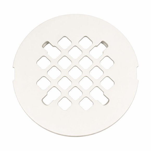 Cubierta de desagüe para ducha LXLOTUS de 10,8 cm (4,25") blanca de latón a presión