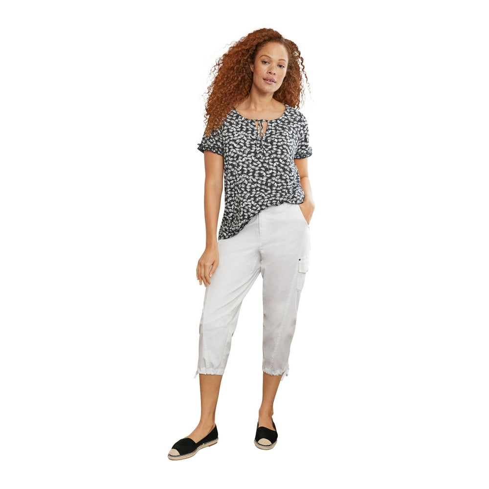 plus size cargo capris