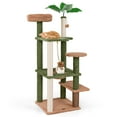 thumbnail image 1 of Gymax 60'' Cat Tree for Indoor Cats Cute Cat Tower w/ Sisal Scratching Posts & Rope, 1 of 10
