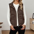 thumbnail image 2 of Gaexia Vest for Women Dressy,Elegant Quilted Sleeveless Outerwear Vest With Notched Collar and Front Pockets for Women Winter Casual Fashion, 2 of 5