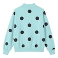thumbnail image 7 of Womens Polka Dot Sweatshirts Neck Long Sleeve Pullover Tops Oversized Drop Shoulder Loose Fit Soft Cute Graphic Print Y2K Casual Fall Fashion Outfits, 7 of 7