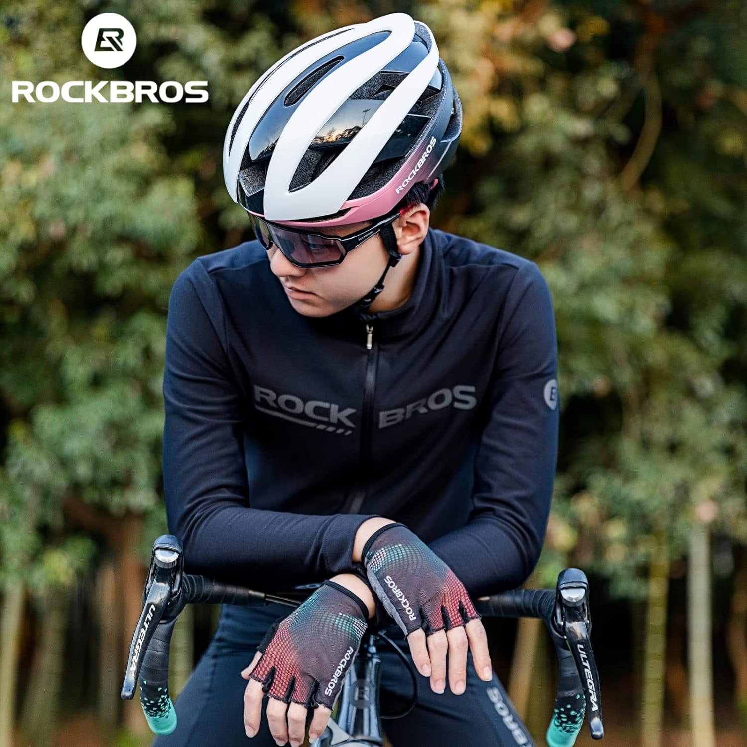 ROCKBROS Bicycle Helmet Bike Helmet Adult for Men Women Lightweight Comfortable Cycling Helmets Adjustable Helmets Bike Accessories