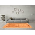 thumbnail image 3 of Ahgly Company Indoor Rectangle Oriental Orange Modern Area Rugs, 2' x 3', 3 of 4