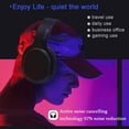 thumbnail image 5 of AEWLYLI Noise Cancelling Headphones, Foldable Over Ear Stereo Headset with Microphone, S31 Black, 5 of 9