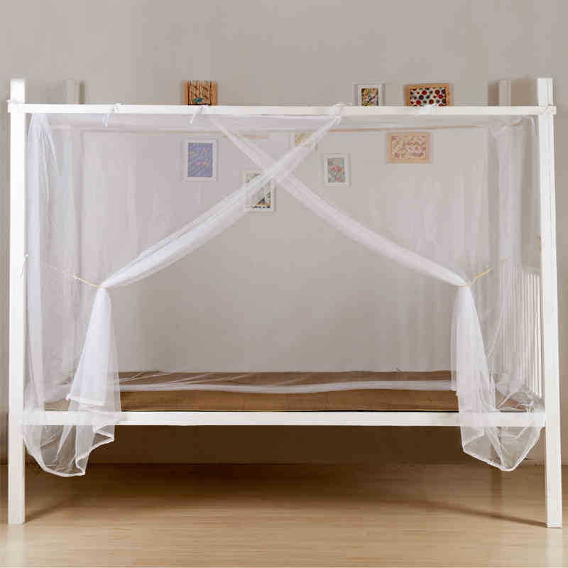 4 Corners Mosquito Net Princess Lace Poster Bedding Canopy Netting Full