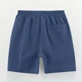 thumbnail image 4 of MKOSPLRT 2 Pack Summer Shorts for Girl High Elastic Waist Workout Shorts Solid Baggy Linen Shorts Casual Wide Leg Shorts with Pocket, 4 of 9