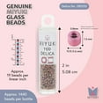 thumbnail image 3 of Miyuki Delica Seed Beads – Size 11/0 (1.6mm), DB1010, Metallic Gold AB, 7.2g, Approx. 1440 Beads, 3 of 7