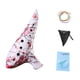 thumbnail image 2 of Ocarina con libro de música, elegante estuche de resina para guardar recuerdos de fiesta, piccolo para presentaciones, adultos, niños y principiantes. flor roja, 2 of 8