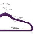 thumbnail image 3 of Purple Velvet Hangers, Set of 30 Premium Clothes Hangers Non-Slip Felt Hangers, Durable Suit Hangers for Space Saving, 3 of 6