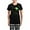 With Checker Pant, variant on CafePress - Happy St Patricks Day Bigfoot Women's Dark Pajamas - Women's Short Sleeve Print T-Shirt and Pants Dark Cotton Pajama Set