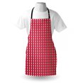 thumbnail image 4 of Argyle Apron, Abstract Pattern with Rhombuses and Crossing Lines in Tones, Unisex Kitchen Bib with Adjustable Neck for Cooking Gardening, Adult Size, Pearl Raspberry, by Ambesonne, 4 of 4