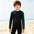 thumbnail image 2 of Unisex Children Athletic Tee, Color Block Long Sleeve Sports Running Shirt, 2 of 6