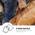 thumbnail image 3 of CIMAXIC 20pcs Metal Dee Ring D Webbing Belt Ribbon Buckle Strap Adjuster (Silver),0.98"X0.75"X0.16", 3 of 5