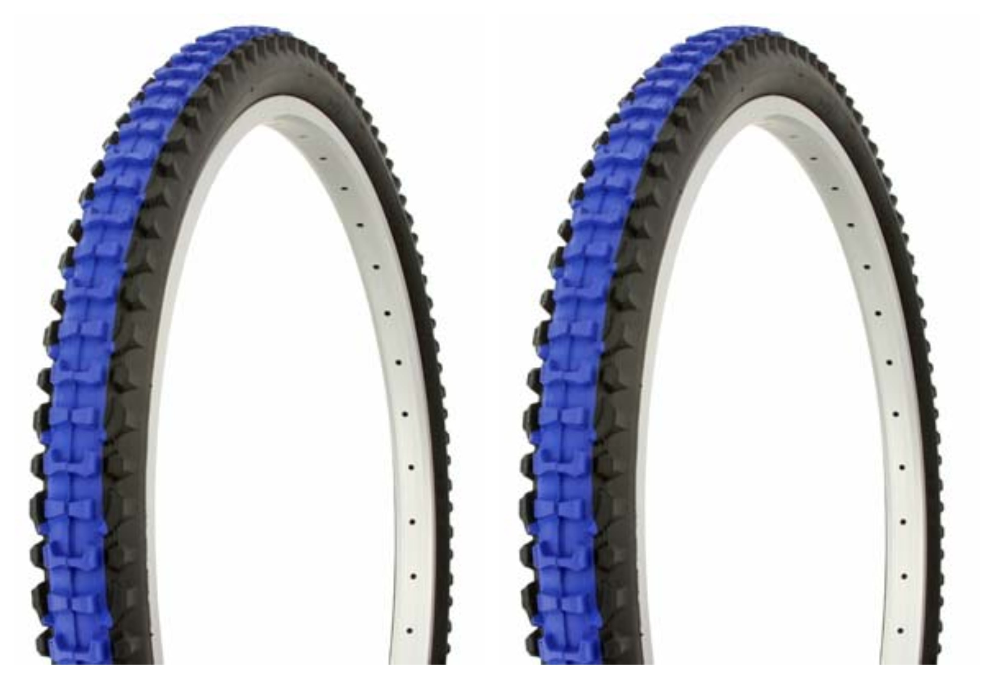 Tire set. 2 Tires. Two Tires Duro 26" x 2.10" Black Shoulder/Blue