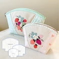 thumbnail image 1 of Pack of 3 Adorable Pouch Quilting Template Reusable Beginner Portable Professional Flexible Practising Sewing Patchwork Ruler Accessories, 1 of 9