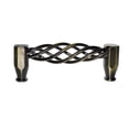 thumbnail image 3 of Utopia Alley Aire Pull Handle - Decorative Cabinet Drop Pull Handles- Vintage Cabinet Hardware with Hand Finished Antique Brass - Metal Drawer Pull Handle, 3.8" Center to Center, 3 of 8