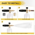 thumbnail image 5 of Uxcell 1-Set 1.3mm Copper Orifice Foam Cannon Nozzle and Single Layer Foam Maker Meshes Kit for Cleaning Vehicles, 5 of 7
