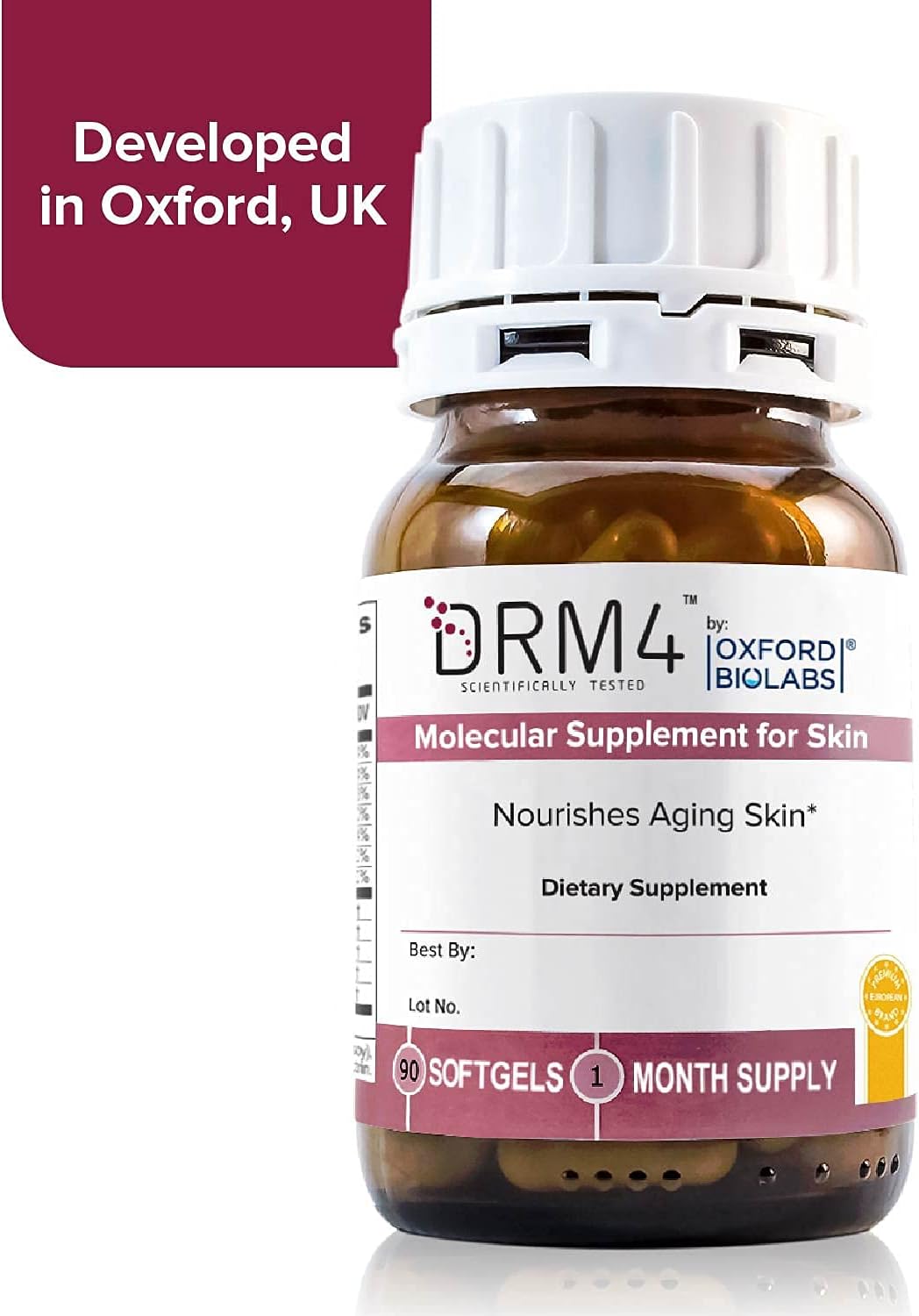 DRM4 Molecular Dietary Supplement for Skin, 90 Capsules