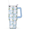 thumbnail image 2 of 40oz Tumbler with Handle & Straw, Stainless Steel Insulated Cup, Leak Proof Travel Mug, Keeps Drinks Hot/Cold,Coffee Cup, Gifts for Women Men, 2 of 7