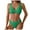 A129-Light Green, variant on Women High Waisted Bikini Sets Tummy Control Swimsuits Color Block Two Piece Drawstring Bathing Suit Gibobby(XL,Brown)
