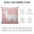 thumbnail image 5 of GOSMITH  Throw Pillow Covers,Modern Soft Sofa Square Cushion Pillowcases for Christmas Home Decor, Elk Patterns, Pink, 5 of 5