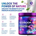 thumbnail image 4 of Mushroom Powder Supplement 2200mg, 11 in 1 Powder Blend - Organic Lions Mane, Reishi, Cordyceps, Chaga, Turkey Tail Mushroom Extract Supplement - Memory & Brain Support - Bottled in USA - 60 Servings, 4 of 7