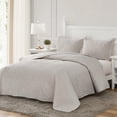thumbnail image 2 of Juego de cama Hansleep King Size, edredón de damasco, 3 piezas, 2 of 6