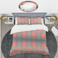 thumbnail image 2 of Designart 'Modern Circle and Line Geometric Pattern' Mid-Century Modern Duvet Cover Set, 2 of 4