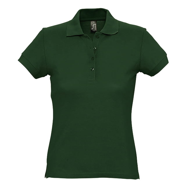 SOLS - Polo de piqué modelo Passion de manga corta para mujer (Verde oscuro)