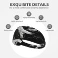 thumbnail image 3 of Fluid Black White Paint Swirls Headbands for Women Men, Workout Elastic Sweat Band for Yoga Running Cycling Gym Exercise Non Slip Head Bands for Women's Hair, 3 of 5