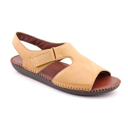 Naturalizer Scout Women Open-Toe Leather Nude Slingback Sandal