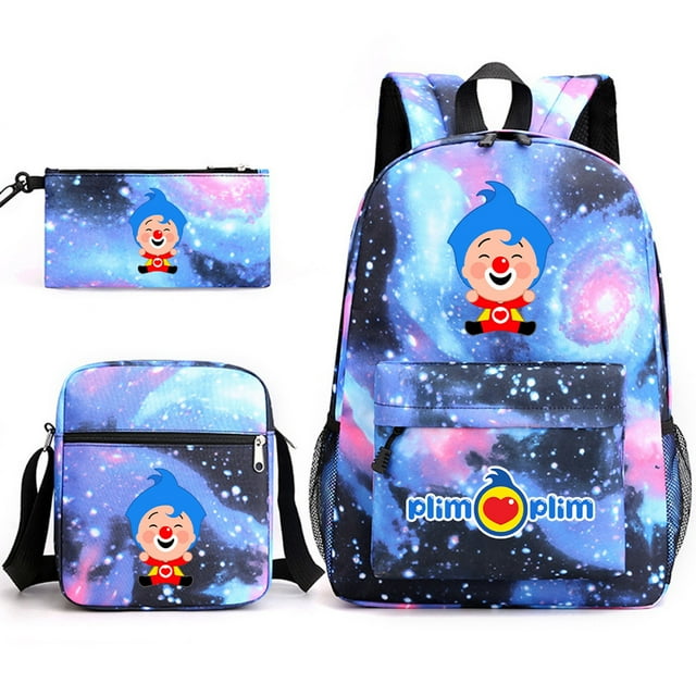 Set de mochilas Plims Plims Clown School, 3 unidades, para niños