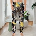 thumbnail image 2 of Chococat Men's Pajama Pants Soft Sleepwear Loung Pants for Men Pj Bottoms with Pockets, 2 of 7