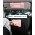 thumbnail image 6 of RUseeN Car Tissue Holder, Tissue Holder for Car with High-End Lotion Facial Tissues, Car Visor Tissue Dispenser, Car Napkin Holder, PU Leather Tissue Holder in car, Sun Visor Accessory, Pink, 6 of 7