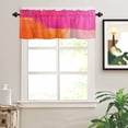 thumbnail image 2 of Orange Ponk Valances for Windows Gradient Splatter Foil Painting Grunge Art Rod Pocket Curtain Valance Window Treatment Short Curtains for Kitchen Living Room, 42"x12", 2 of 5