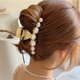 thumbnail image 1 of Pinzas para el cabello, pinzas para el cabello con perlas, pinzas para el cabello grandes, pinzas para el cabello doradas, accesorios metálicos para el cabello para mujeres y niñas (paquete de 2) JFHHH pequeña, 1 of 5