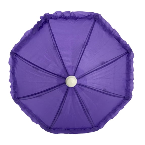Purple Umbrella with Ruffle 5" (Each)