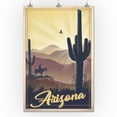 thumbnail image 3 of Arizona, Desert Scene, Lithograph (24x36 Giclee Gallery Art Print, Vivid Textured Wall Decor), 3 of 3